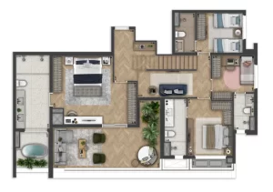 Planta - 280m² PARTE 1